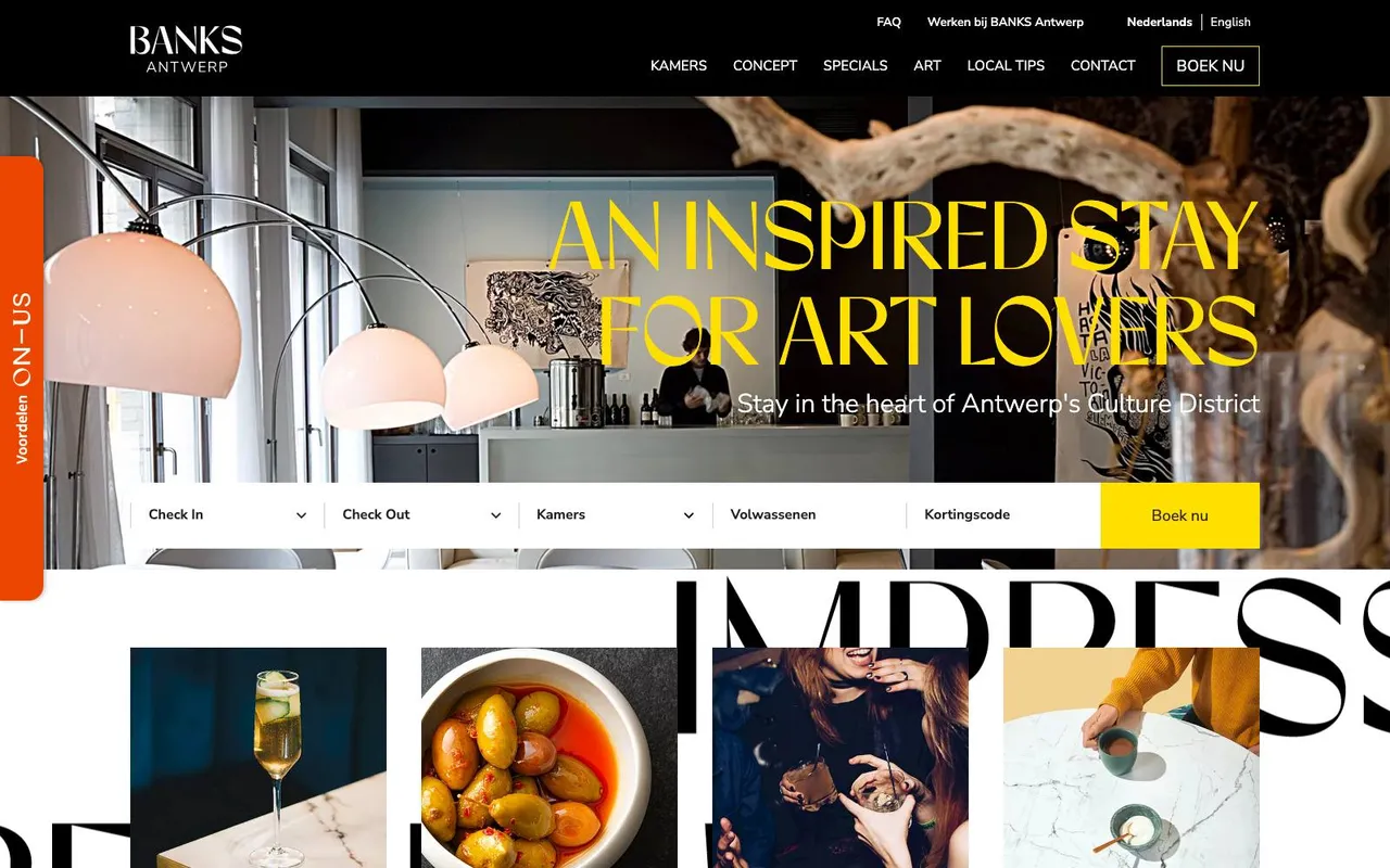 BANKS Antwerp website