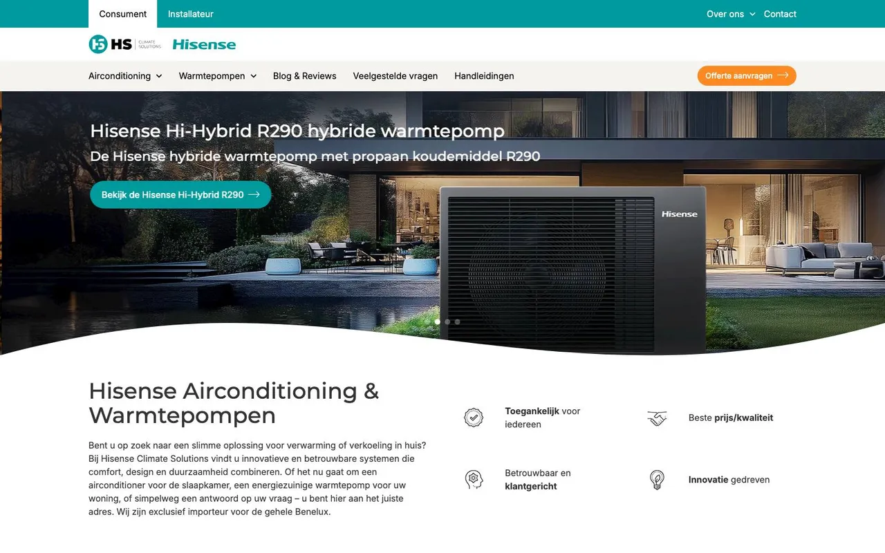HS Climate Solutions website