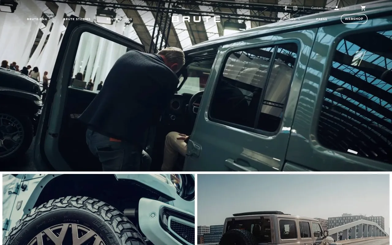 BRUTE Jeeps website
