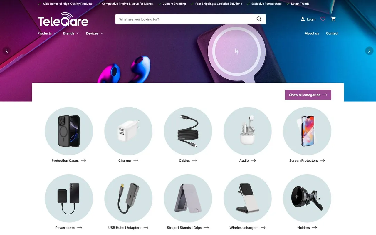 TeleQare website