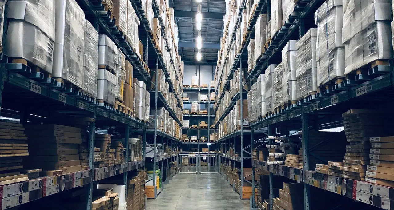 A wholesaler's warehouse