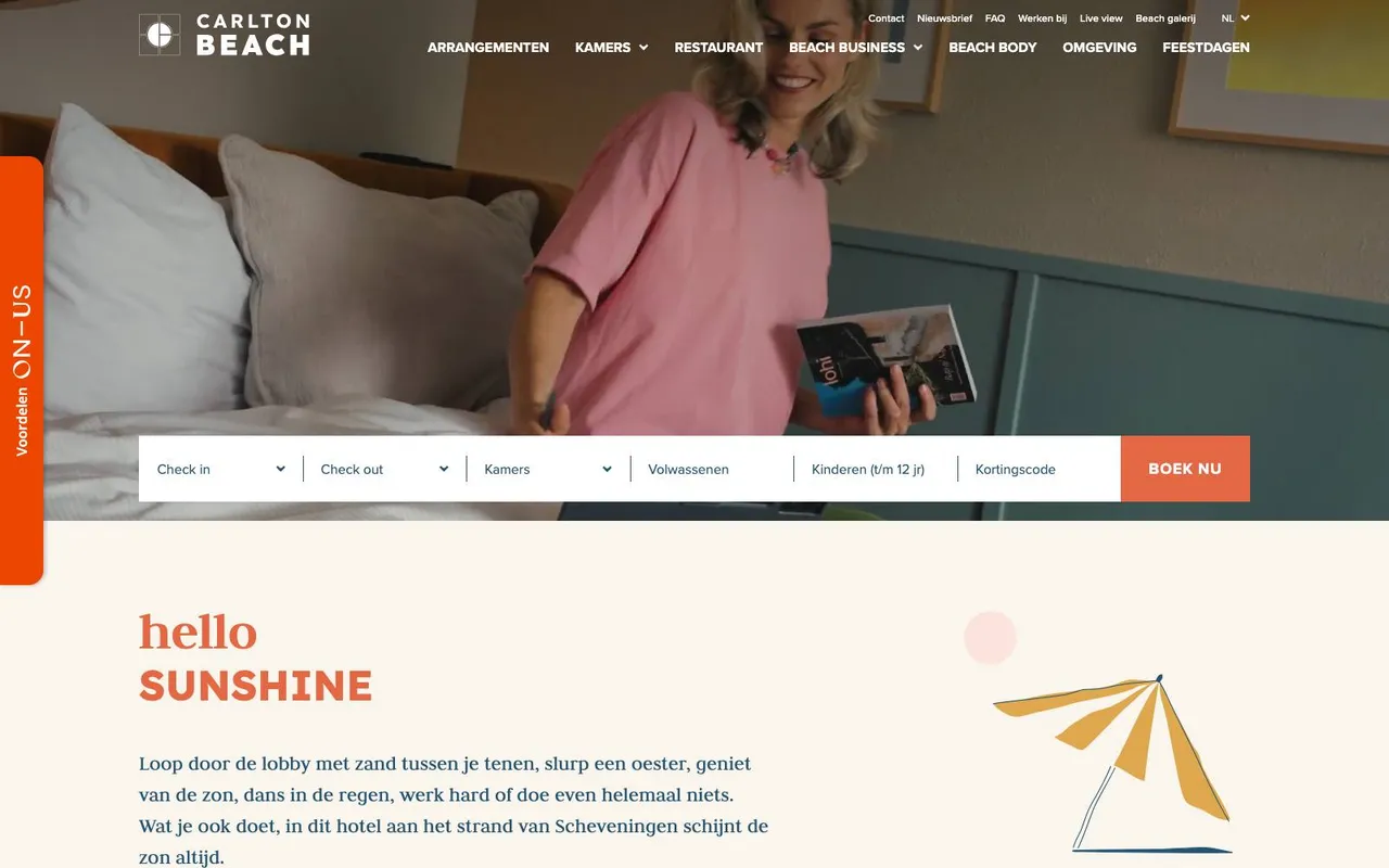 Carlton Beach website
