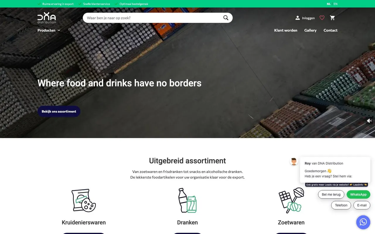 DNA Distribution website