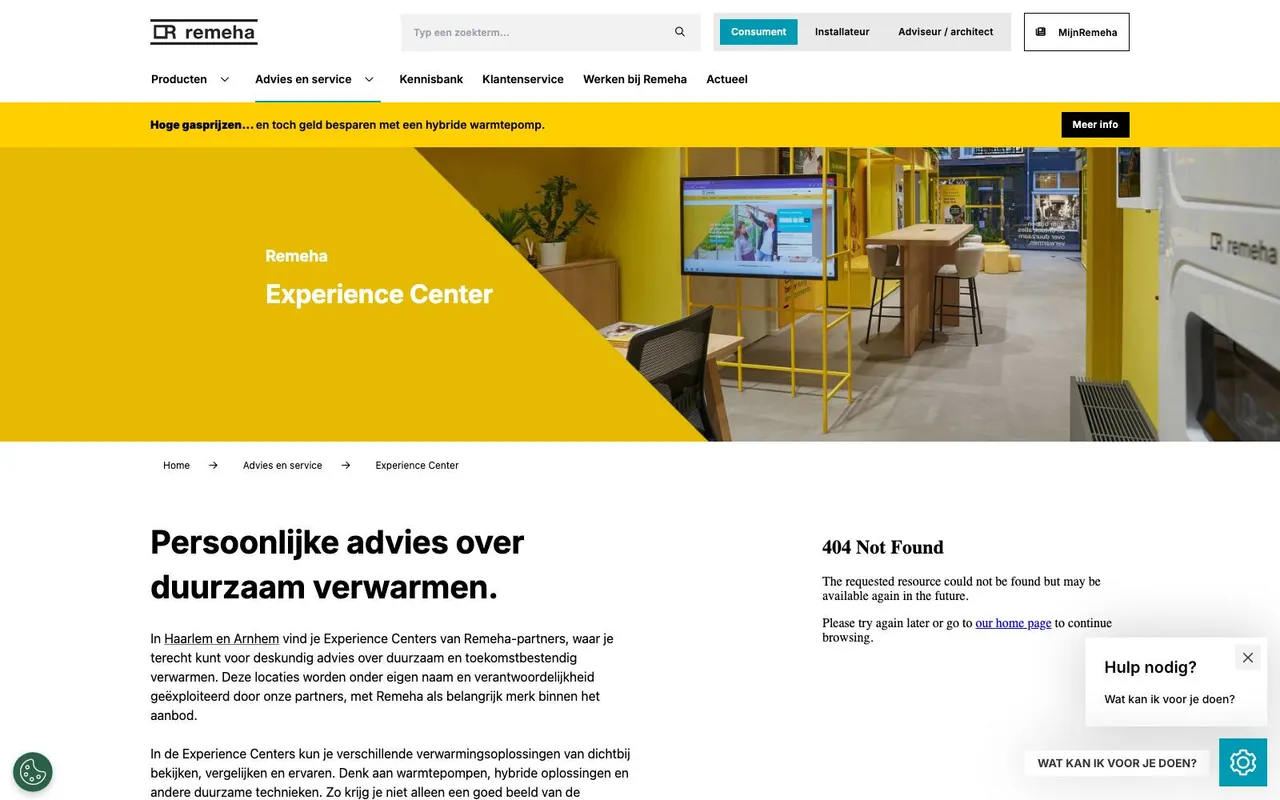 Remeha website